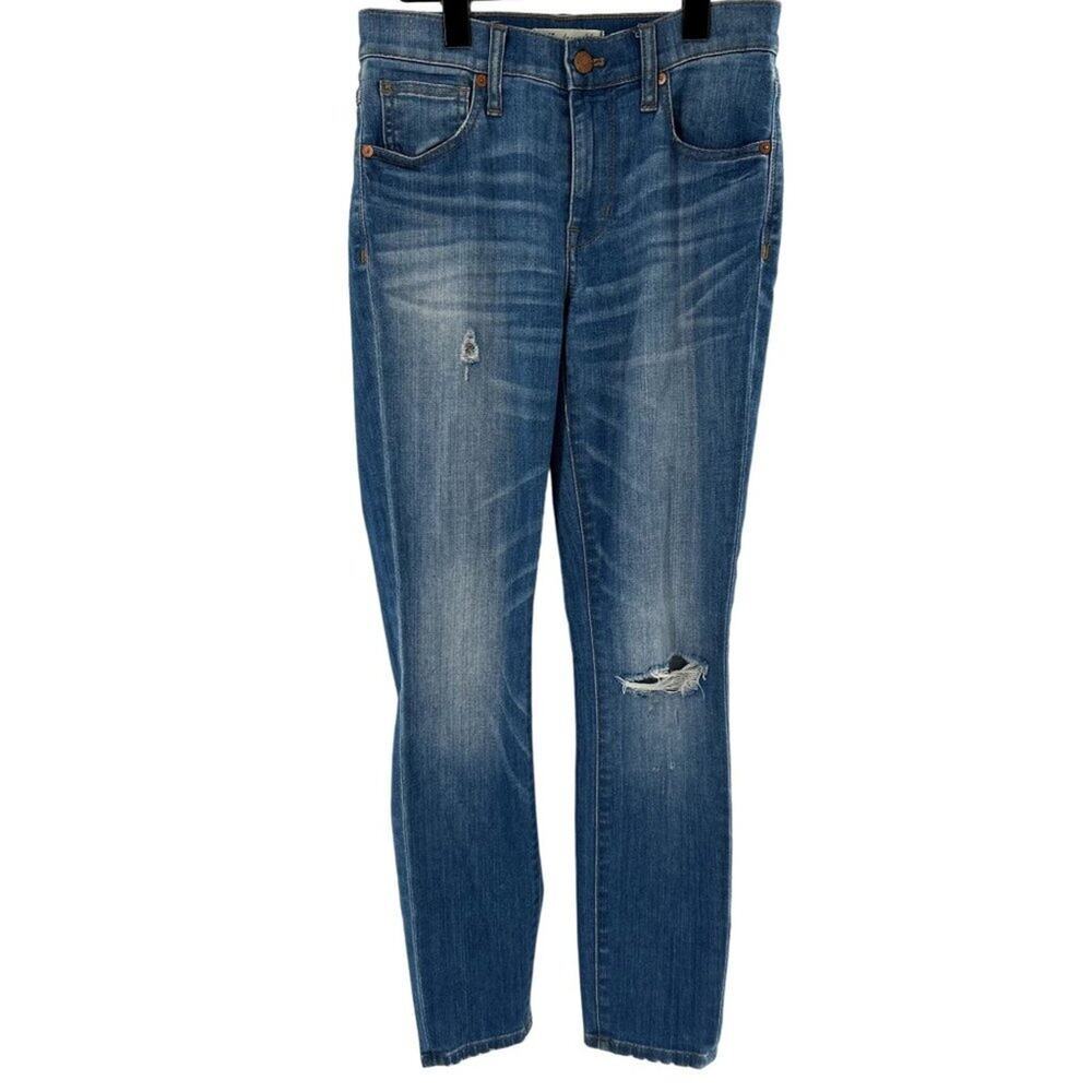 MADEWELL Women's High Rise Skinny River Wash Denim‎ Jeans Sz 25